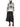 Weekend Maxmara Loose Jumper In Wool Jacquard White-with model
