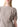 Front view of Studio Nicholson taupe short-sleeved top with gathered shoulder detail