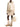 Front view of Moncler ivory hooded padded jacket