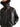 Lemaire black leather jacket with a dark shearling collar