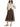 Brunello Cucinelli Crispy Silk Circle Skirt Cocoa-front side