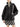 Black leather blouson jacket with stand collar, front view — MPNM07569 at MINOX boutique, Oxford