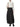 Front view of Studio Nicholson black midi skirt