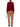 Comme Des Garçons Play Round-Neck Double Heart Cardigan Burgundy-with women model