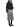 Front view of a model wearing the Acne Studios black cropped jacket