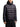Front view of Moncler dark navy hooded quilted jacket