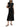 Toteme Tie-waist Jersey Dress Black-with model