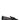 Side view of The Row Caden black leather loafers