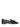 Side view of The Row Caden black leather loafers