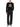 Moncler Men Check Panel Cotton Jersey T-Shirt Black-with model