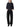 Model wearing Studio Nicholson black wide-leg trousers