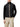 Model wearing a black Burberry quilted gilet over a long-sleeved top with beige trousers