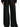 Front view of The Row Gala black wool trousers