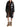 Black Moncler long puffer coat, full-length look with boots — L20931A00168597Z8-999 at MINOX boutique, Oxford
