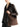 Lemaire Belted Tote Bag Dark Chocolate-with model front side