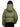 Olive green Canada Goose cropped hooded puffer jacket, back view — 2088WT-9126 at MINOX boutique, Oxford