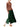 Issey Miyake Pleats Please Skirt Dark Green-with model
