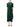 Issey Miyake Pleats Please V Dress Dark Green-with model