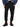 Black Canada Goose joggers, full-length front look with striped socks and boots — 1387M-9061 at MINOX boutique, Oxford