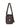 Side view of The Row India East-West dark brown leather bag
