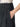 Detial view of Golden Goose charcoal grey wide-leg trousers