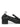 Front view of Studio Nicholson black leather slip-on shoes