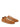 Caramel suede sneakers with cream laces, angled pair view — 2620117000105-712 at MINOX boutique, Oxford