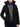 Black Canada Goose hooded down jacket, front view with zip placket — 3804W-9061 at MINOX boutique, Oxford