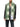 Burberry Women Check Wool Scarf Tennis Green-with model