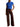 Ralph Lauren Cropped Polo Shirt Blue-with model