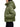Olive green Canada Goose cropped hooded puffer jacket, side profile — 2088WT-9126 at MINOX boutique, Oxford