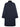 Back view of The Row Etoli navy coat showing its straight silhouette