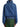 Blue washed-denim blouson jacket, back view with drawstring hem — 2620105024416-504 at MINOX boutique, Oxford