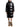 Black lacquered Moncler puffer coat, full-length front view — L20931A00168597Z8-999 at MINOX boutique, Oxford