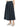 Weekend Maxmara Long Cotton-Blend Taffeta Skirt Navy-front side