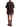 Back view of the Acne Studios dark brown layered T-shirt dress
