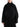 Lemaire black short belted wool coat with a high collar