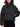Black Canada Goose cropped hooded puffer jacket, front view with quilted panels — 2088WT-9061 at MINOX boutique, Oxford
