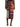 Printed midi skirt with tartan patchwork panel, full-length front — 2620108044058-976 at MINOX boutique, Oxford