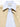 Close-up of the striped shirt-inspired collar and placket