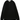Front view of Studio Nicholson black long-sleeved button-neck top