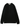 Front view of Studio Nicholson black long-sleeved button-neck top