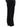 Side view of The Row Coleman black tailored trousers