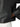 Pocket view of the fabric and construction of Max Mara black leather jacket