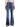Moncler Women Wide Leg Jeans Blue-front side