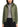Close-up of the fabric and construction of Canada Goose olive green diamond-quilted hooded jacket