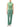 Issey Miyake Pleats Please August Colors High-Neck Top Greyish Green-with model