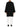 Model wearing The Row Ina black coat with white trousers