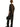 Back view of a model wearing The Row Frava dark brown corduroy trousers