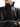 Stand collar and zip detail of a black leather blouson jacket — MPNM07569 at MINOX boutique, Oxford